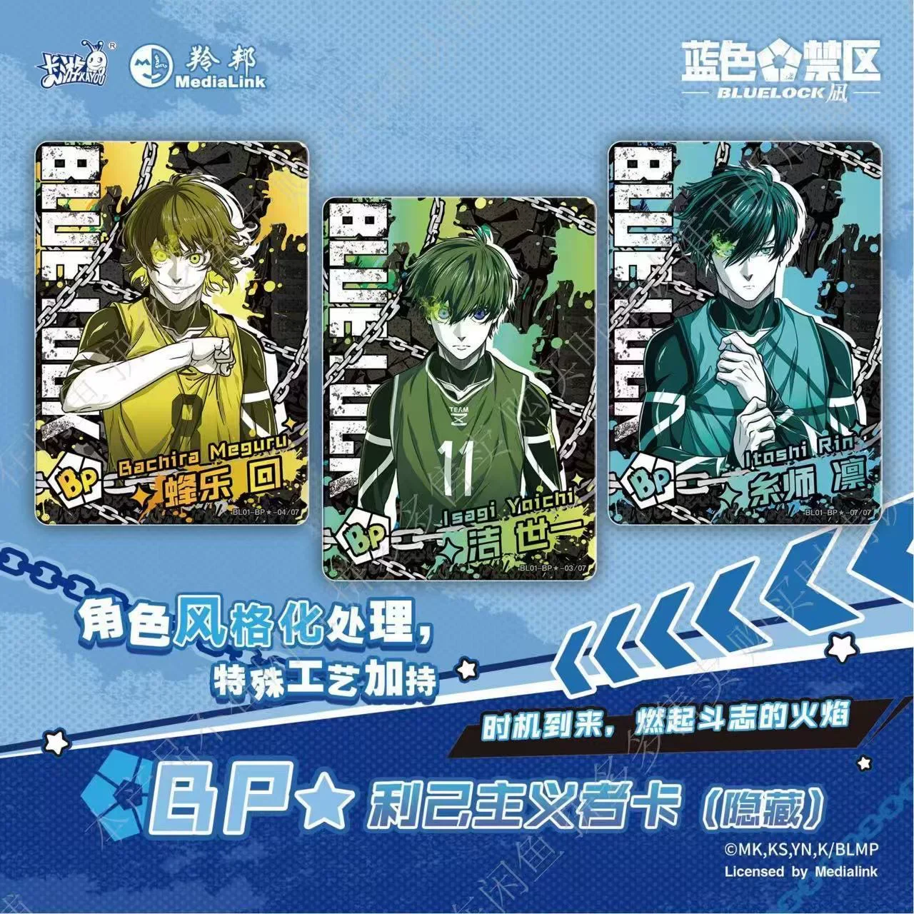  Random 5/10 Packs Blue Lock Ink Stone Awakening Photocards agi Seishiro Anime Collectible LOMO Cards for Fans 5