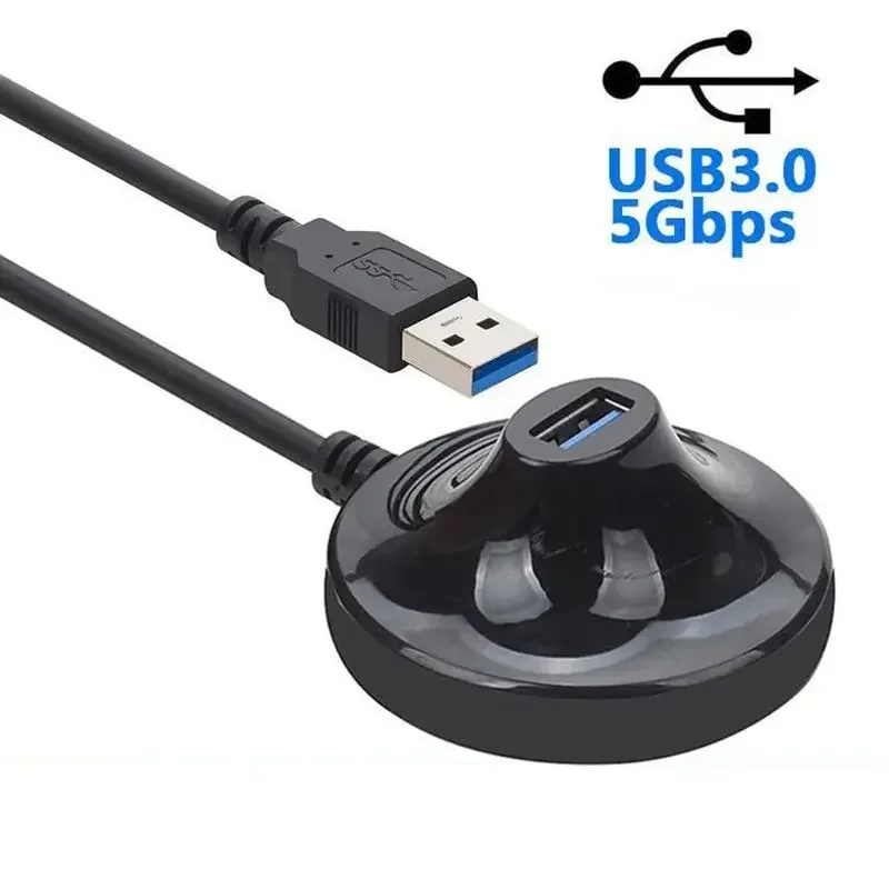 USB 3.0 Male To Female Extension Cable With Base USB Extension Cable With Base USB 3.0 Base Extension Cable 1.5 Meters