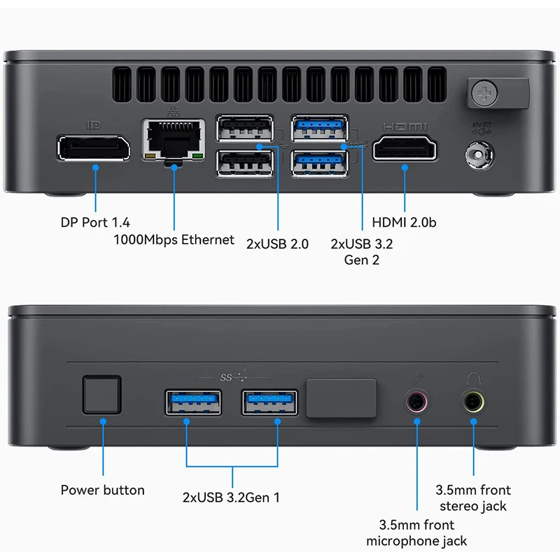 Imagem -05 - Mini pc Intel Nuc 11 Nuc11atkpe Atlas Pentium Silver N6005 15w Gráficos Intel Uhd Suporte 4k Win 11 8gb Ram 256gb Ssd Desktop