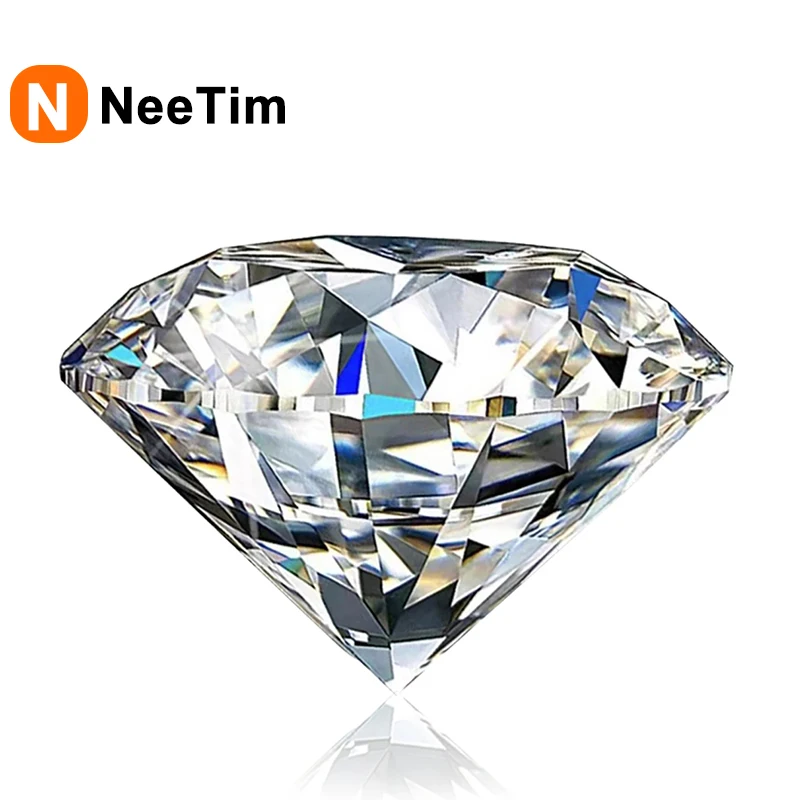 NeeTim Moissanite Loose Stone D Color Moissanita Gemstones Factory Wholesale Lab Diamond With GRA Certificate Pass Diamond Test