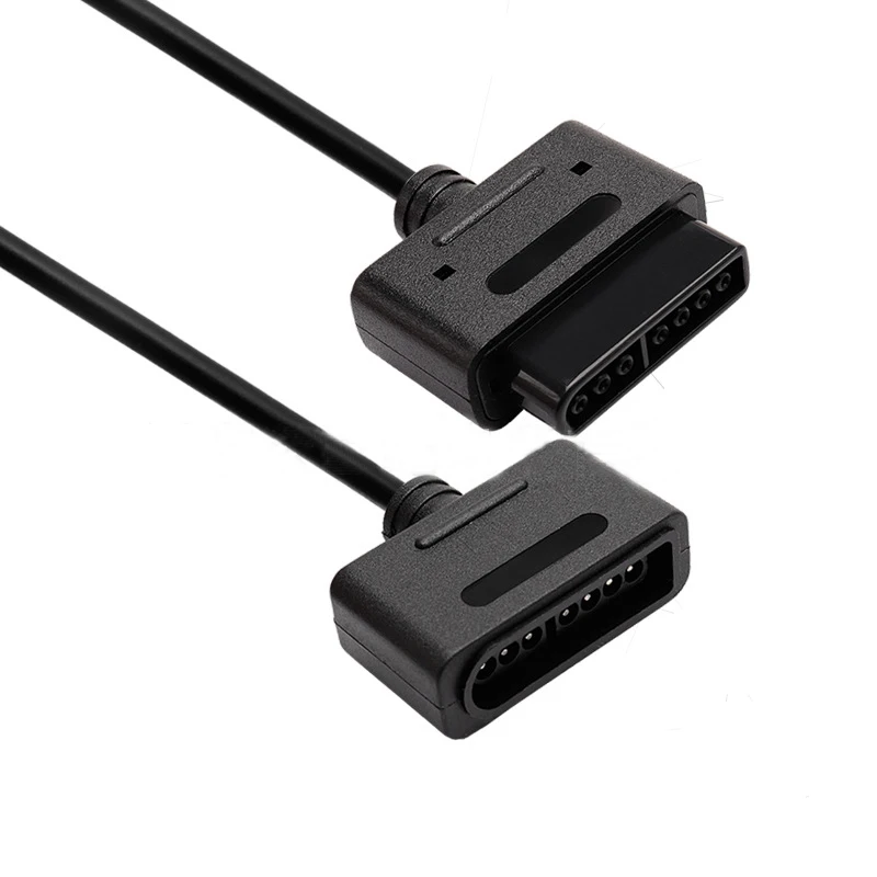 1.8 متر غمبد كابل لنينتندو سوبر فاميكوم SFC SNES أذرع التحكم في ألعاب الفيديو تمديد كابل لعبة وحدة التحكم الفاصل محول سلك الحبل