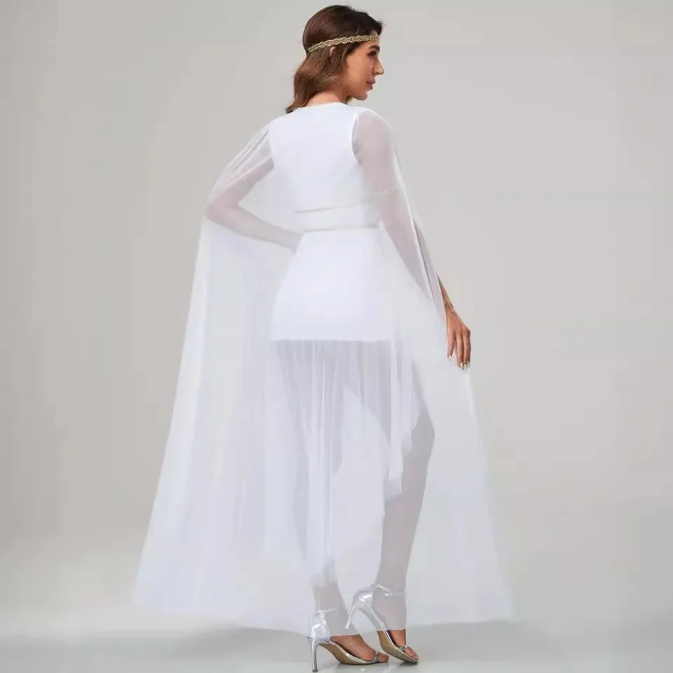 فستان طويل على الطراز العربي القديم، زي تنكري للهالوين، ملابس ملكية أنيقة، زي للعروض المسرحية، ملابس صينية تقليدية