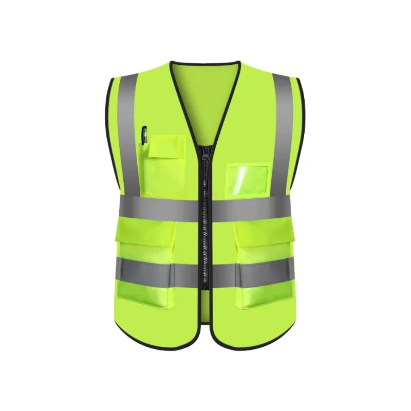 2022 New Multi-pocket Reflective Safety Vest Bright Color Traffic Vest Railway Coal Miners Uniform Breathable Reflective Vest