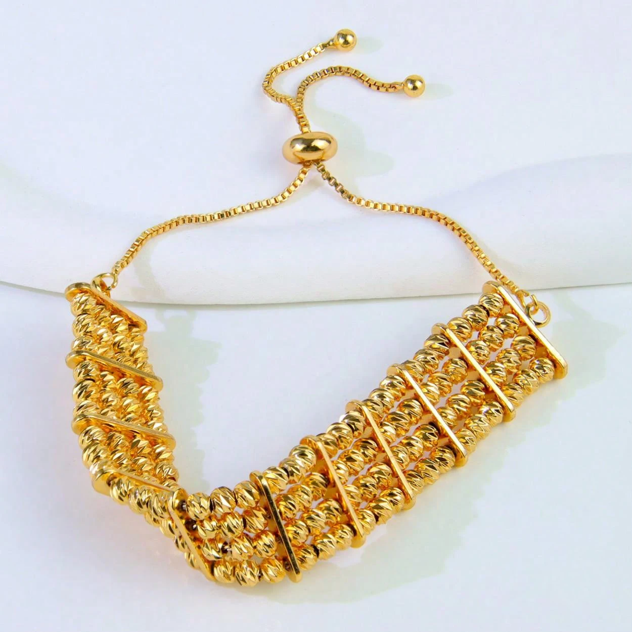 Arabische Mode-Perlenarmband 24k Vergoldet Äthiopischer Brautschmuck Manschetten-Armreif Oman Muslimische Frauen Vintage-Schmuck – Detail 16
