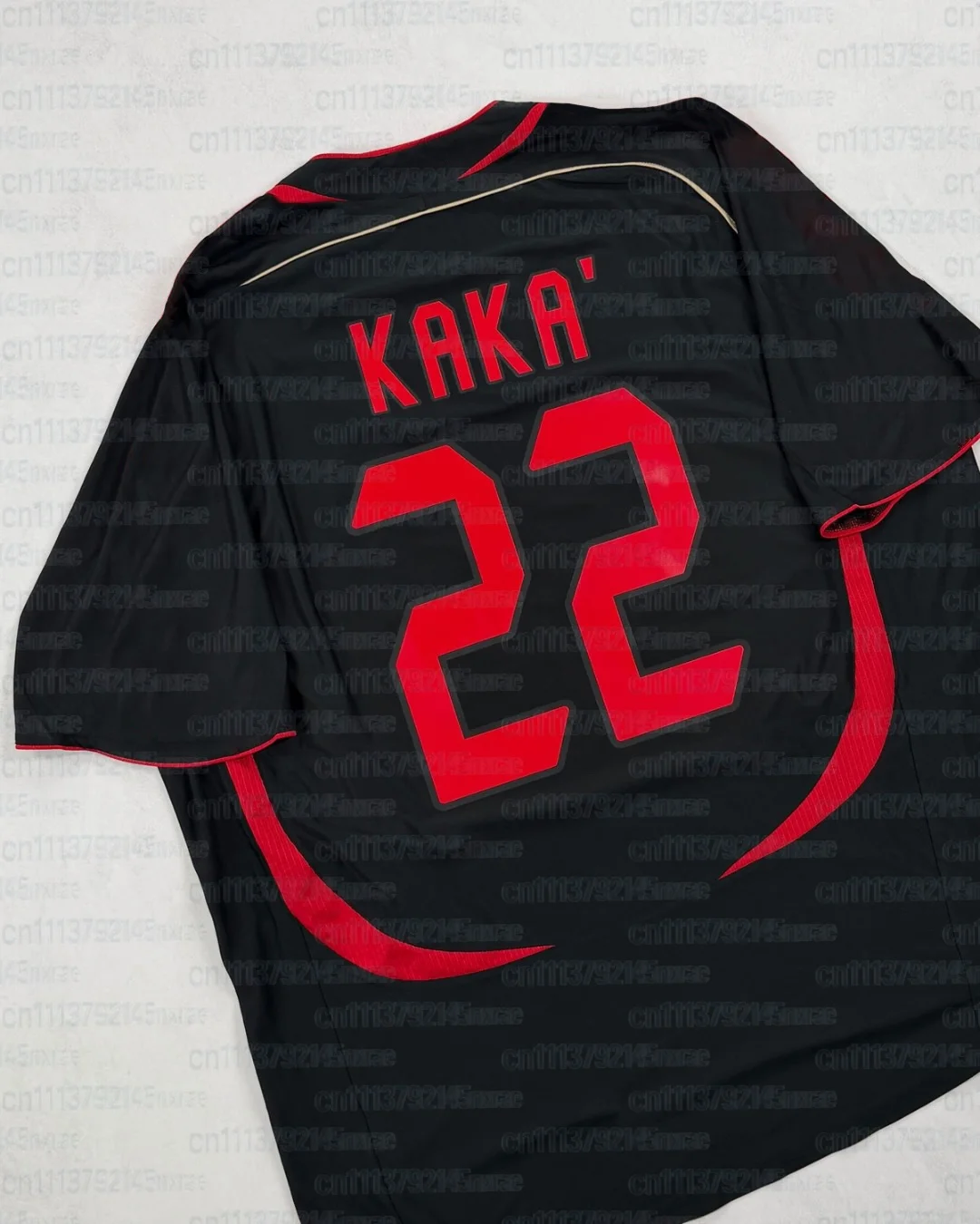 KAKA 22 Retro Fußballtrikot für Männer und Frauen, Sommer Kurzarm Sport-Shirt, Y2K Locker Geschnittenes Oversized Streetwear, Familienoutfit – Detail 6