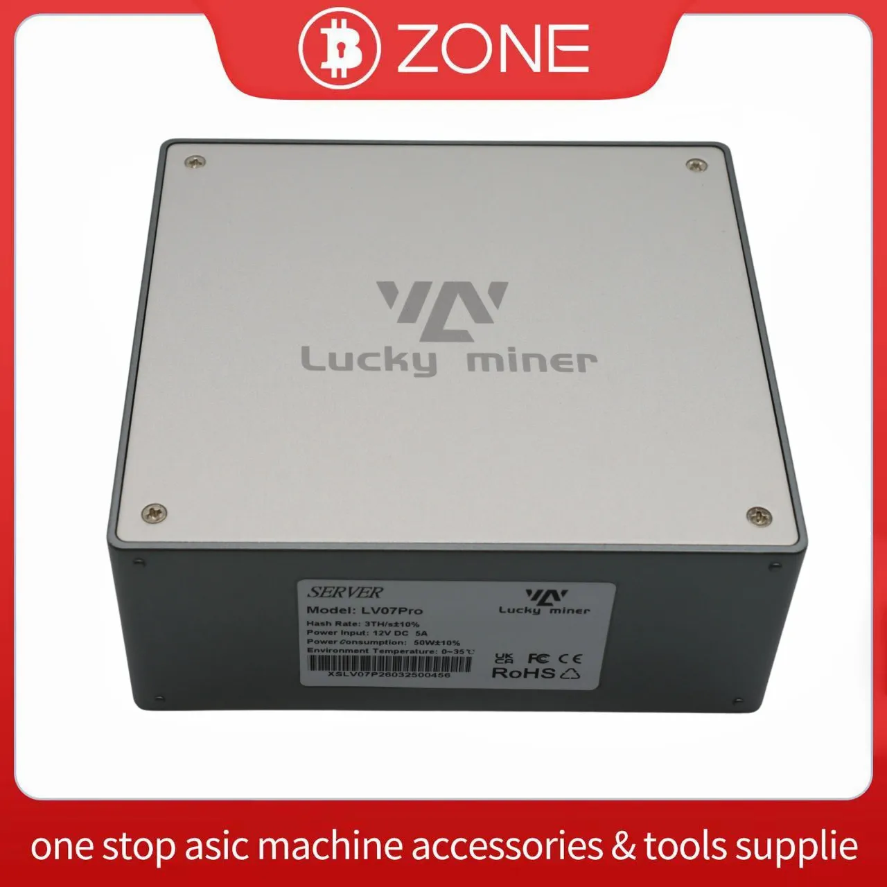 

Lucky Miner LV07 pro 3TH/s High Hashrate BM1370 ASIC Bitcoin Miner Solo Lottery miner