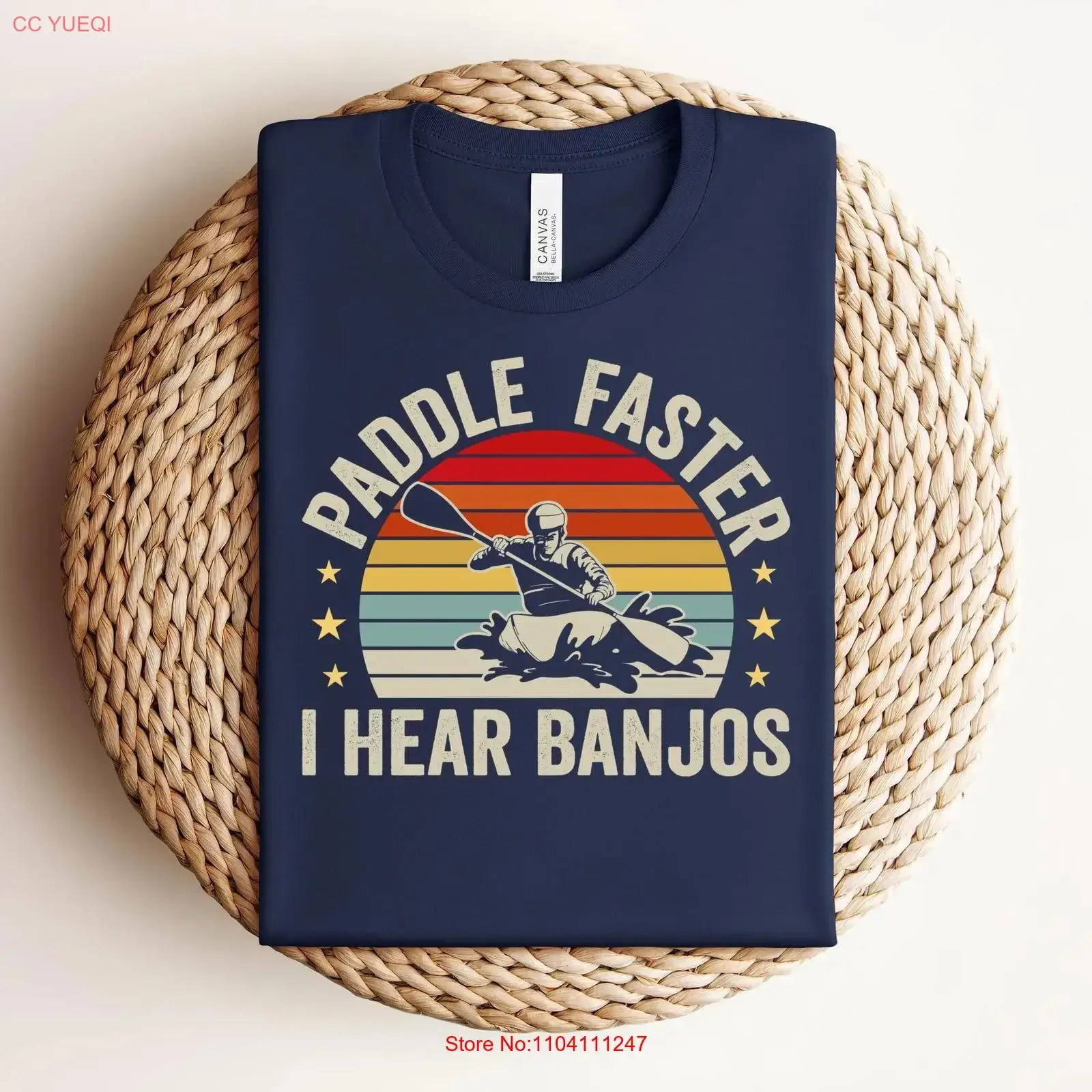 Funny Canoe and Kayak River T Shirt Vintage Outdoors for Rafters Paddlers Rafting Kayaking Creek Hillbilly Humor vintage homme