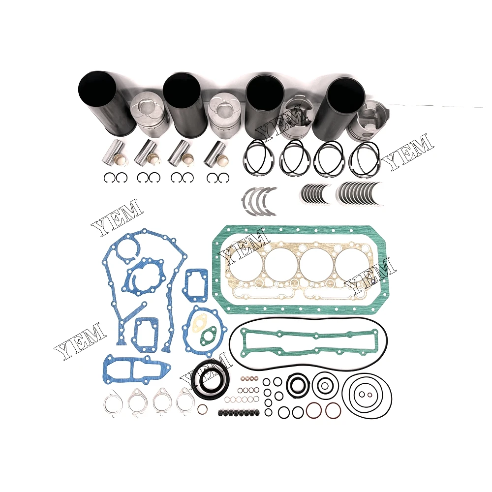 

4x High performance W04D Overhaul Rebuild Kit With Gasket Set Bearing For Hino Engine parts