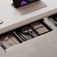 Under Desk Drawer Organizer Electric Standing Desk Accessory Pull Out Storage Box for Computer Partitioned Stationery Storage - Image 5