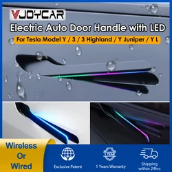 Model Y Electric Auto Door Handle New Y Juniper YL New 3 Auto Presenting Door Handle Colorful Handlebar For Tesla Model Model 3