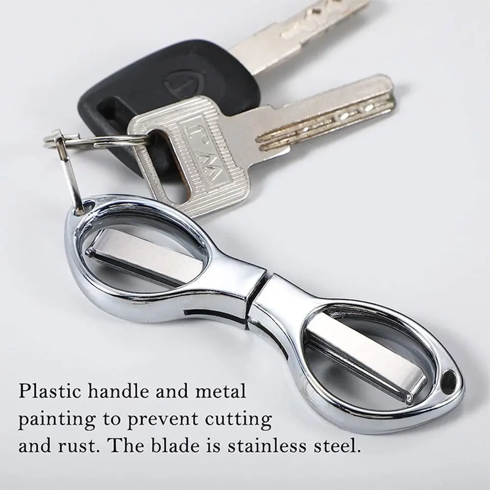 Portable Folding Scissors Multifunctional Stainless Steel Scissors for Stationery Fishing Line Sewing School Office Supplies