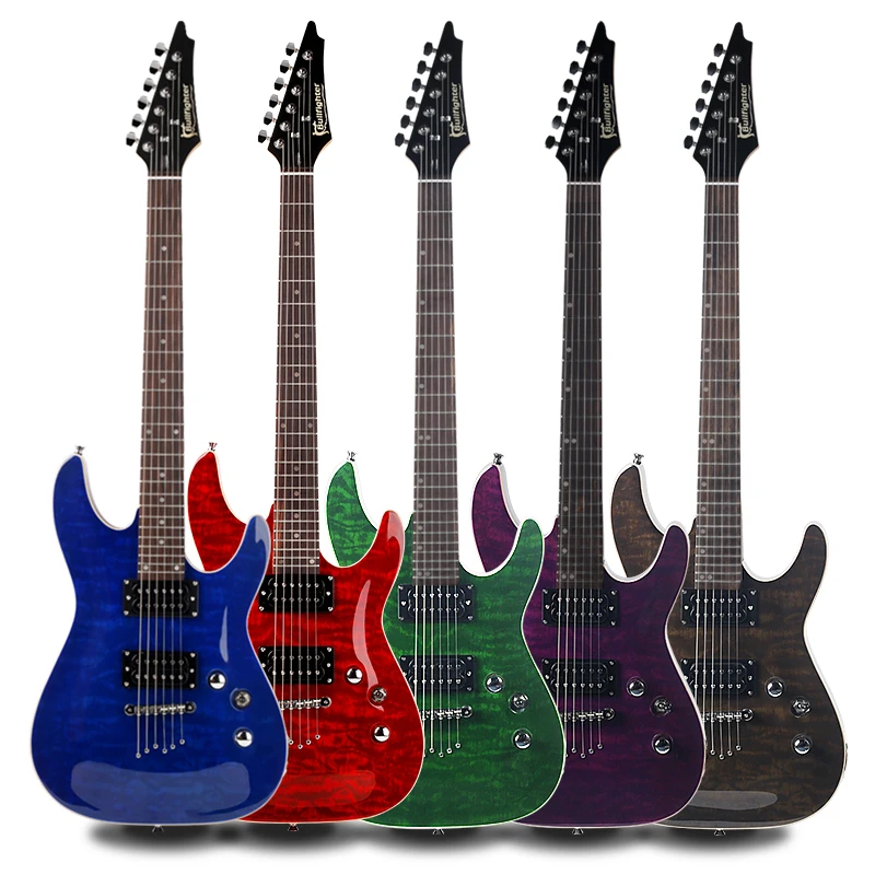 D-170 High Grade Quality Okoume Body 6 Strings Travel & Professional Performance Glossy Finished Electric Guitar