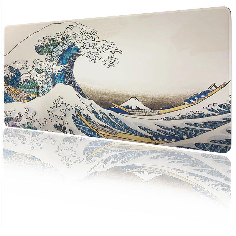 Japan Great Wave Mouse Pad Gaming XL Home New Mousepad XXL keyboard pad Soft Carpet Non-Slip Natural Rubber Mice Pad