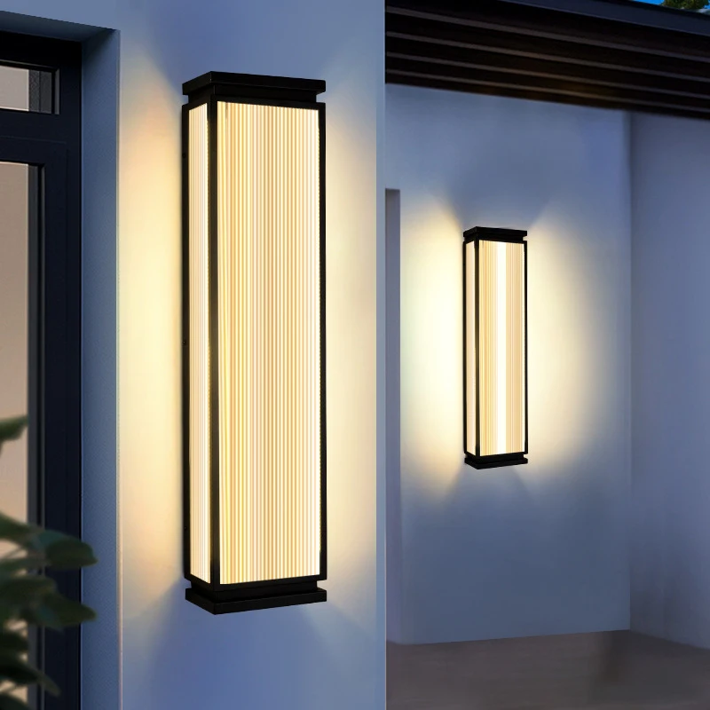Outdoor Waterproof Wall Lamp Villa Hotel Entrance Pillar Courtyard Balcony on Both Sides Corridor  Modern Simple Wall Lights
