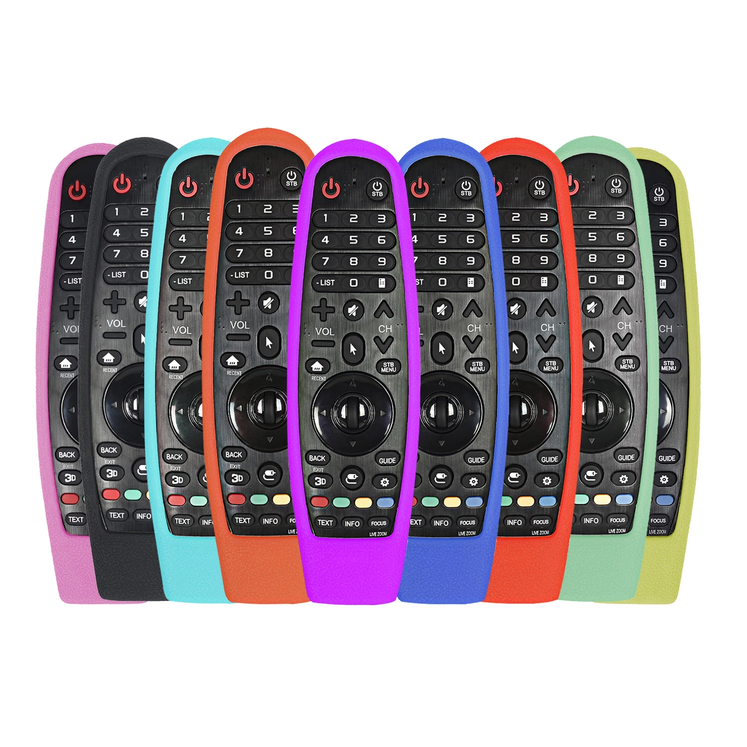 Capa protetora de silicone colorida para lg AN-MR600 650 AN-MR18BA AN-MR19BA AN-MR20GA série tv magia capa de controle remoto