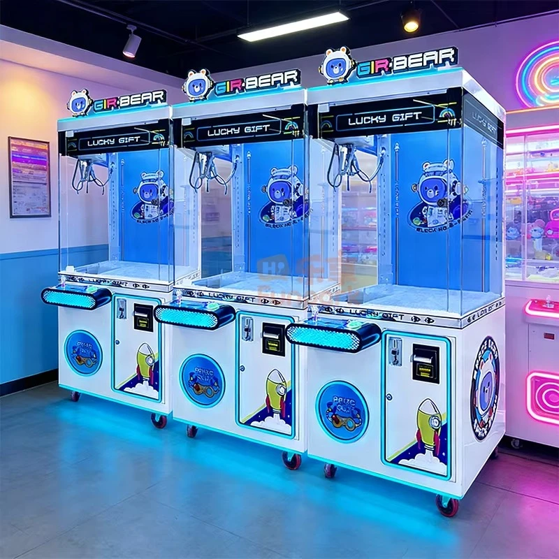 

Роскошный коммерческий игровой автомат-хватайка для плюшевых игрушек, популярный, с монетоприемником, аркадный, с опциональным приемником билетов