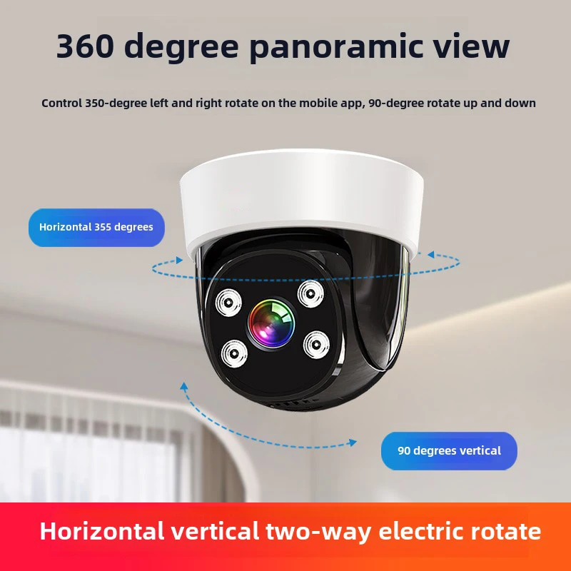

PTZ Wireless Camera Indoor Outdoor 2MP HD WIFI Network IP Audio IR Night Vision Two Way Audio Automatic Tracking CCTV Camera