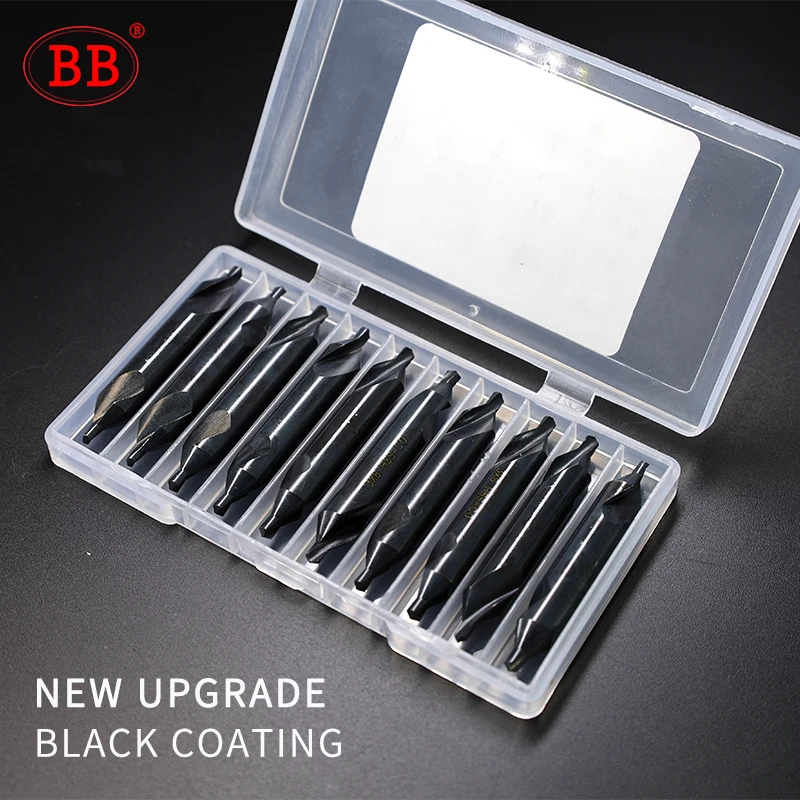 BB Center Drill HSS Co M35 Countersink Chamfer Lath Bit A Form 60 Degree Diameter 1 1.5 1.6 2 3.15 4 5 6 for Metal Aluminum