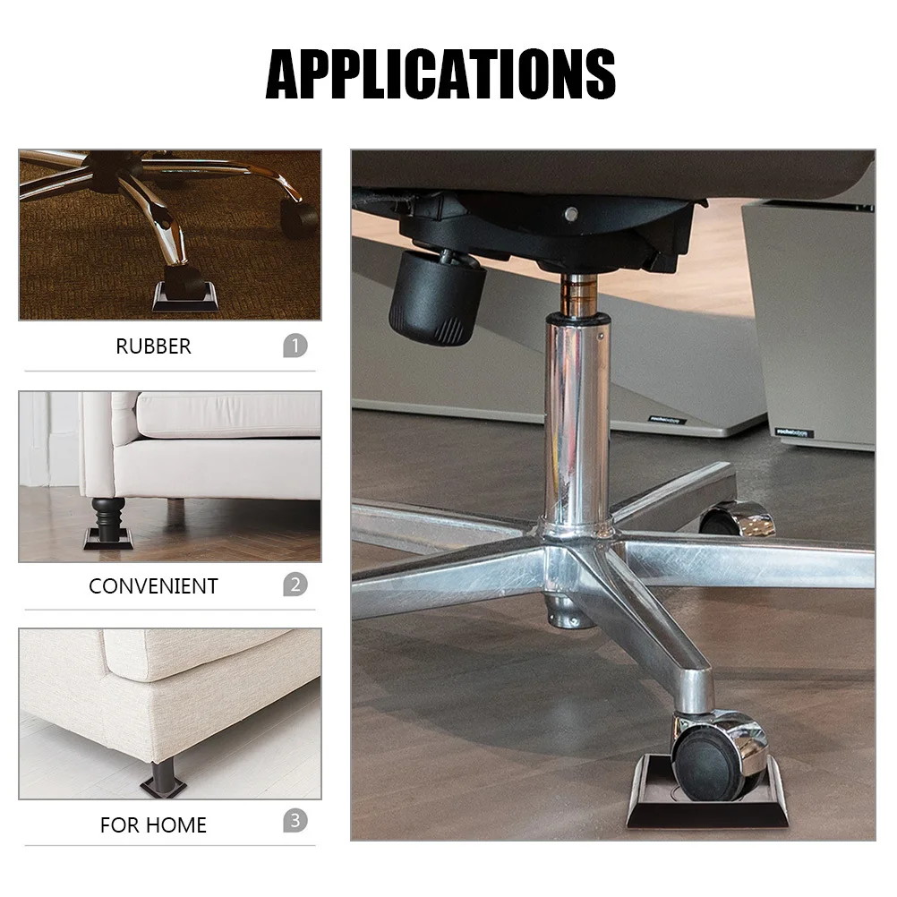 

16Pcs Furniture Feet Pads Self Adhesive Durable Non Slip Floor Protectors Furniture Coasters Chair Table Leg Protection