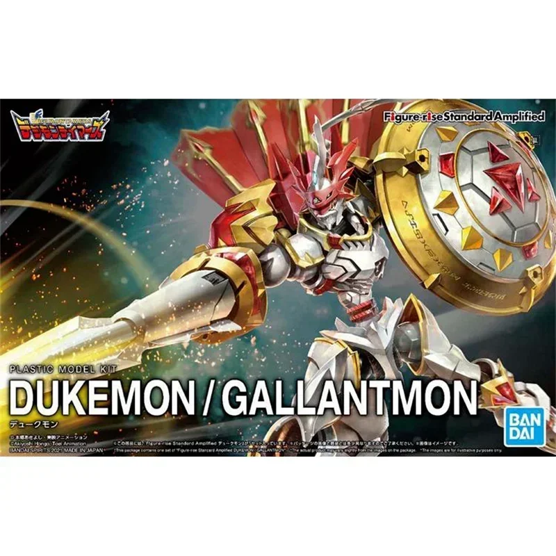 Original Figure-rise Digimon Adventure Dukemon Joints Movable Anime Action Figure Mobel Dolls Toys Gifts for Children