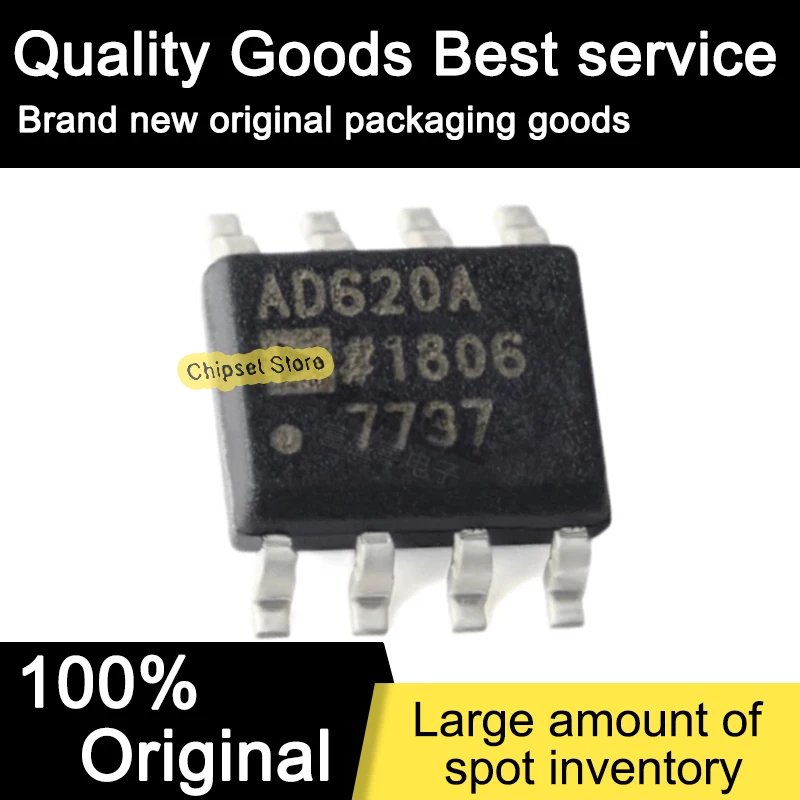 5pcs AD620ARZ-REEL7 AD620ARZ REEL7 SOIC IC 100% Brand new