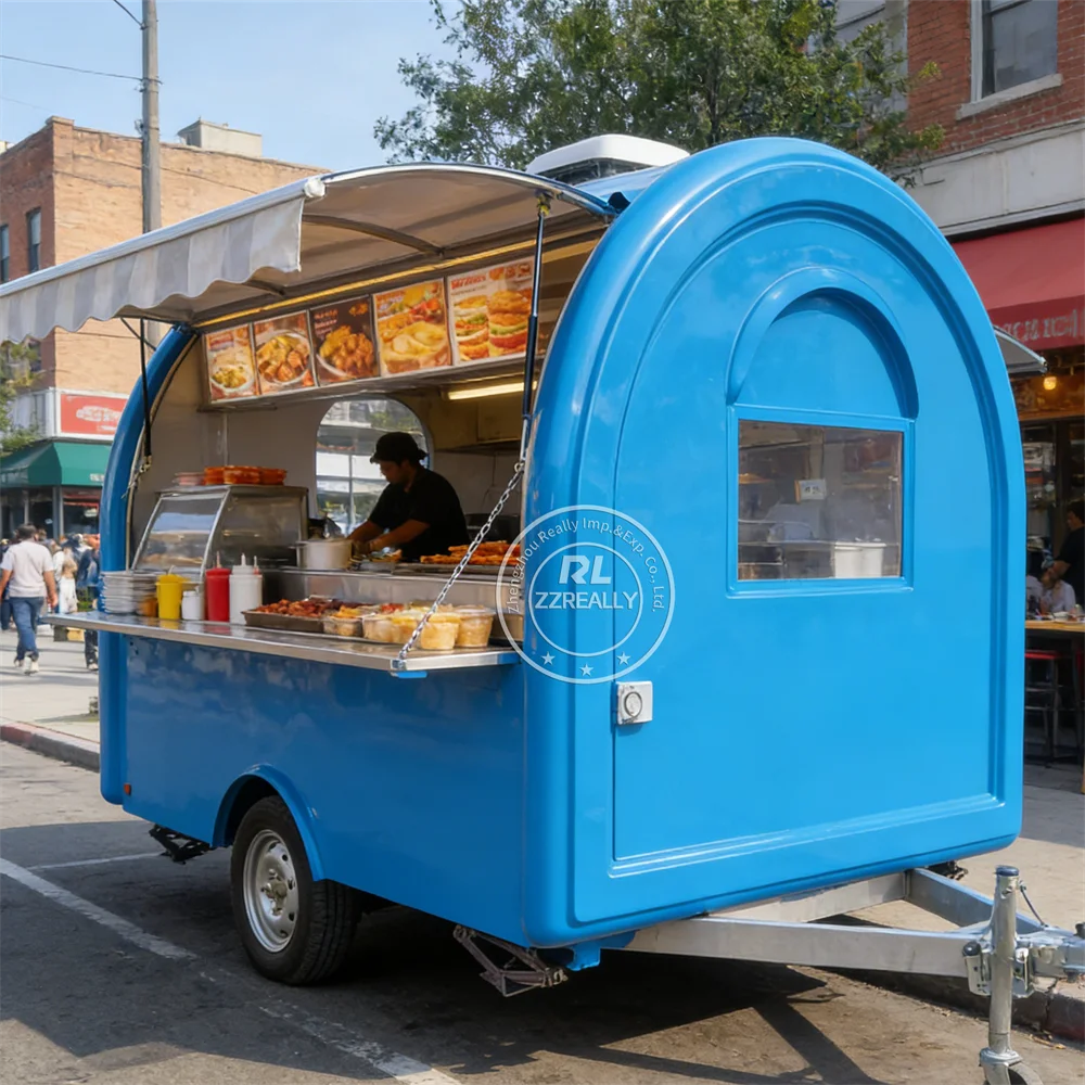 

Custom Street Food Truck Outdoor Catering Trailer Pizza Hot Dog Coffee Cart Concession Mobile Coffee Food Trailer Fully Equipped