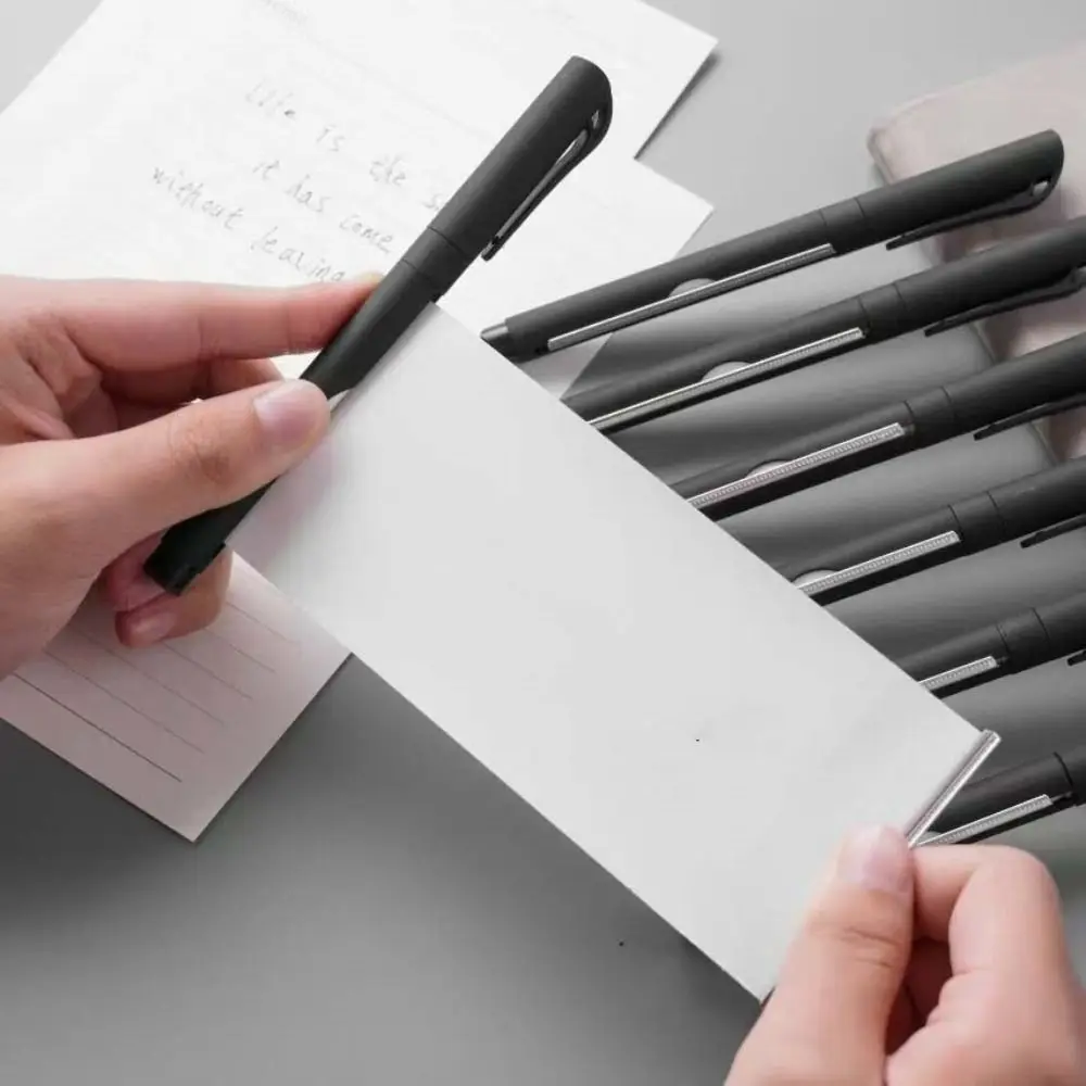 Exams and Notes Retractable Invisible Pen Secret Information Neutral Pen Pull Paper Pen Black Educational Notes Paper Pen
