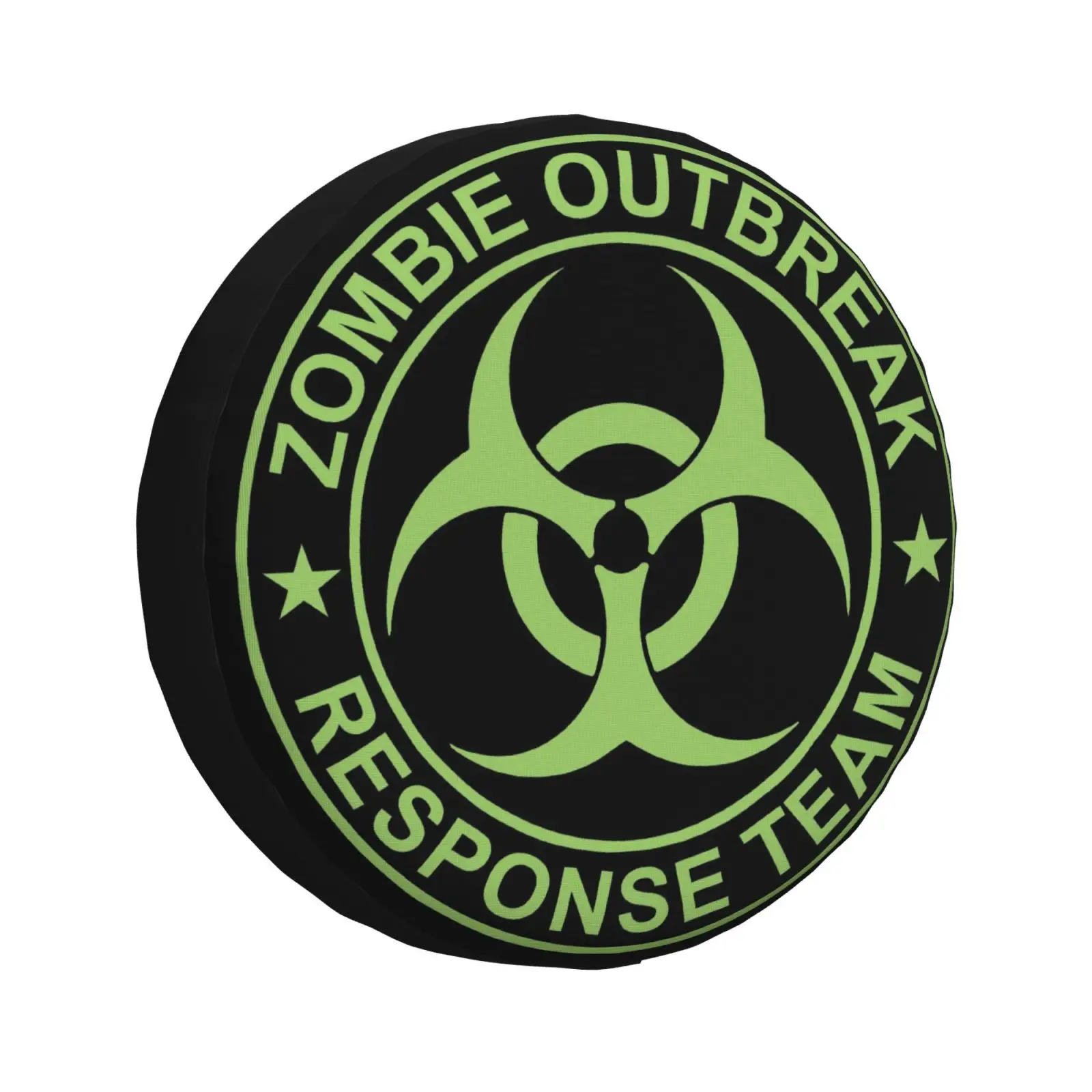

Zombie Outbreak Response Team Tire Cover 4WD 4x4 SUV Spare Wheel Protector for Pajero 14" 15" 16" 17" Inch