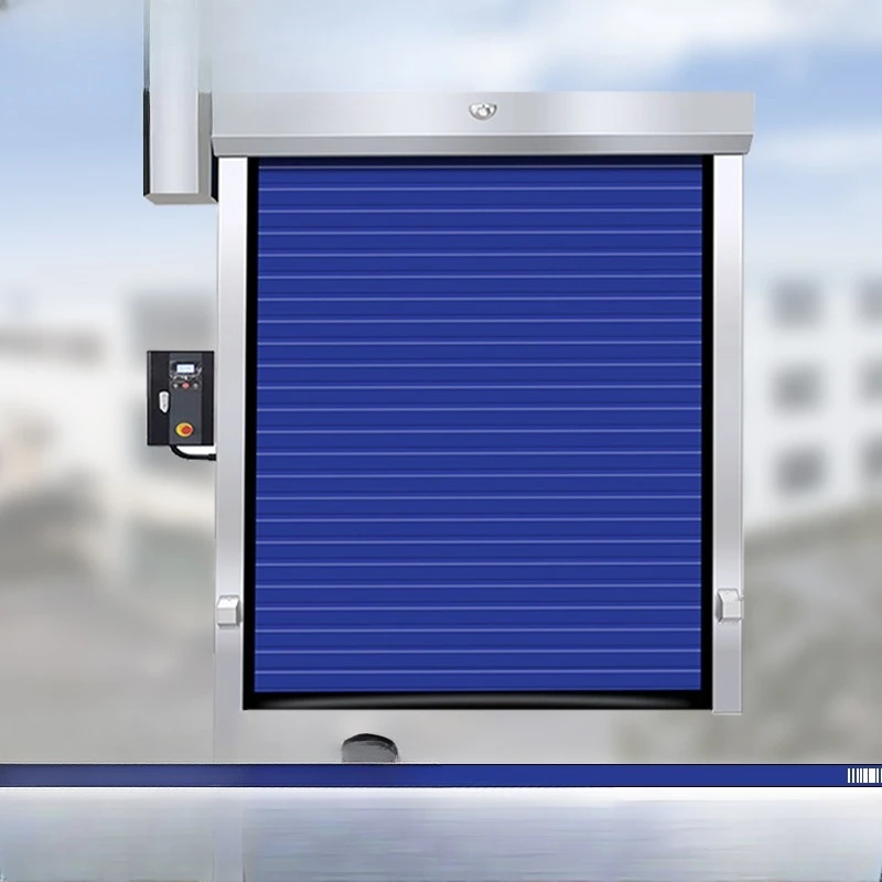 Zipper cold storage door Factory workshop PVC thermal insulation door Anti-impact electric rolling shutter door