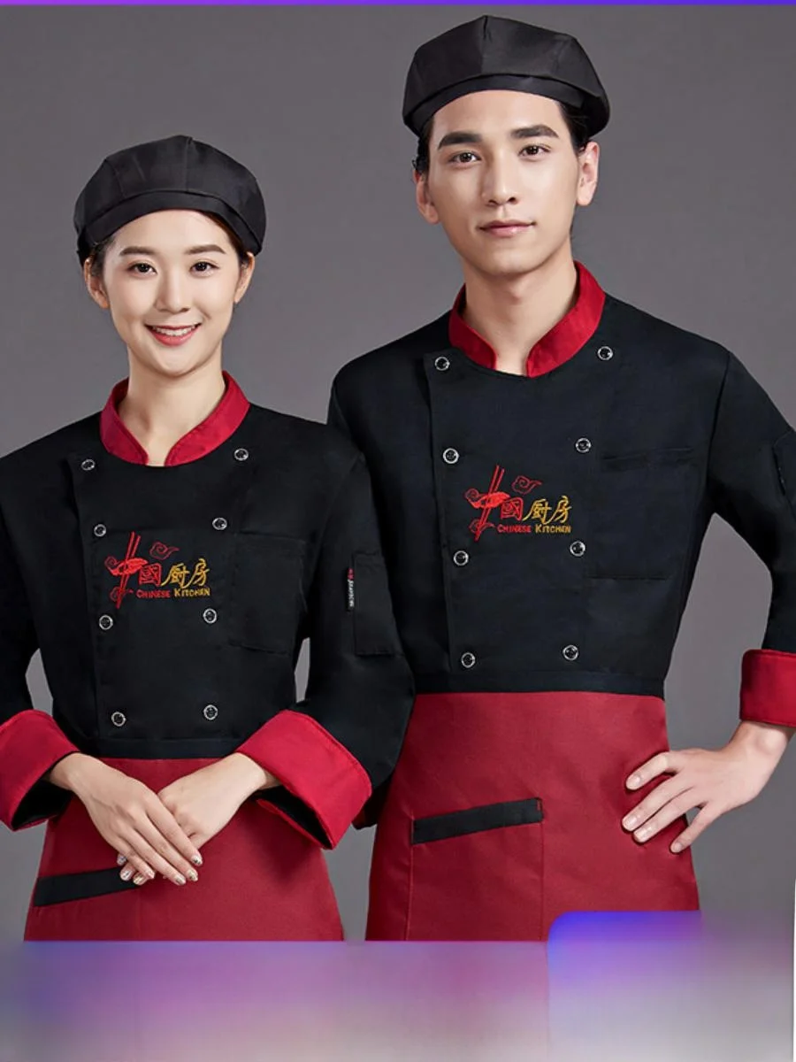 

Men's Chef orm Long Sve ort Sve Spring Summer Restaurant Dining Kitchen Workwear Fireproof Resistant School orm