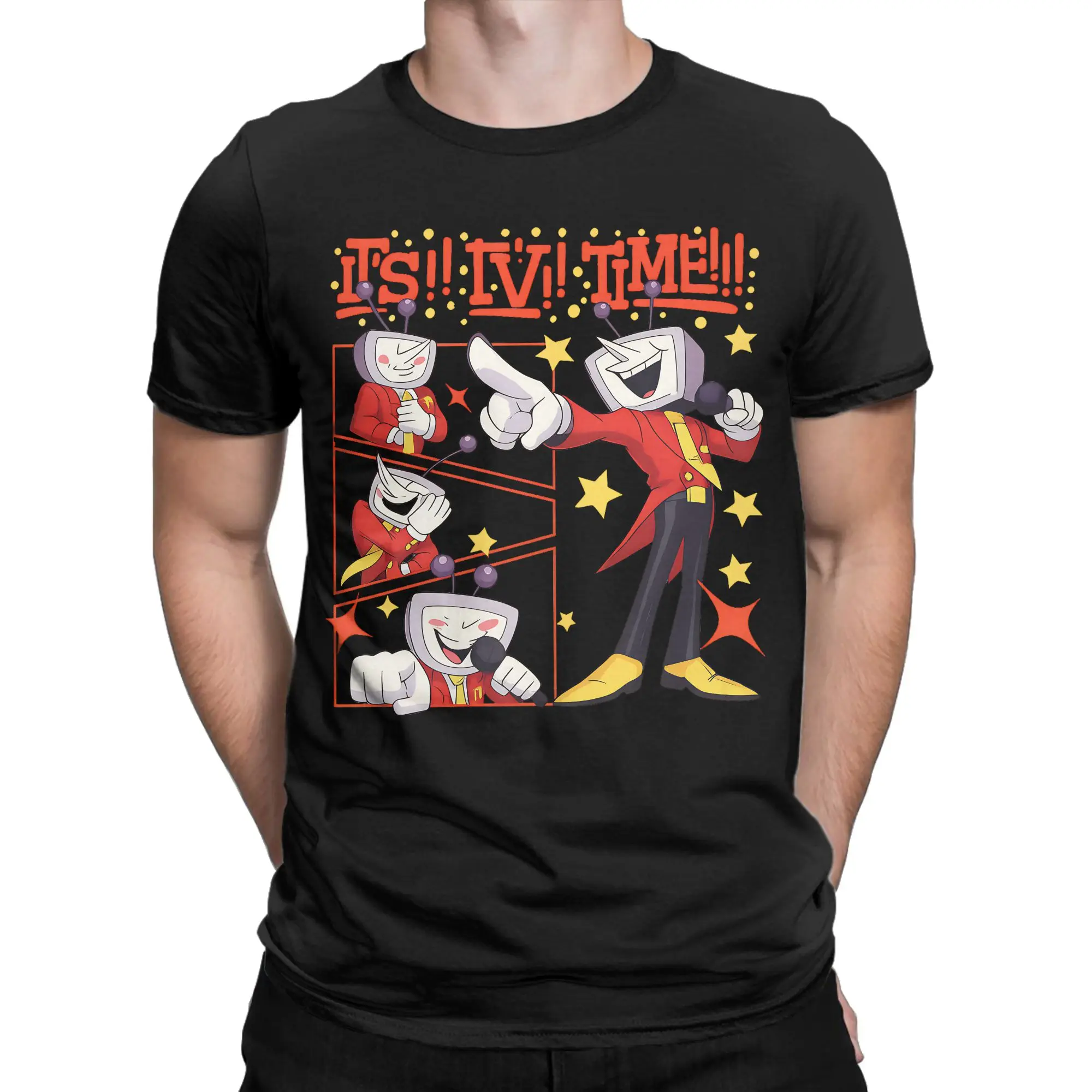 Priting Tenna Deltarune Game T-Shirt For Men Women Cotton Short Sleeve  Round Neck Summer Clothing