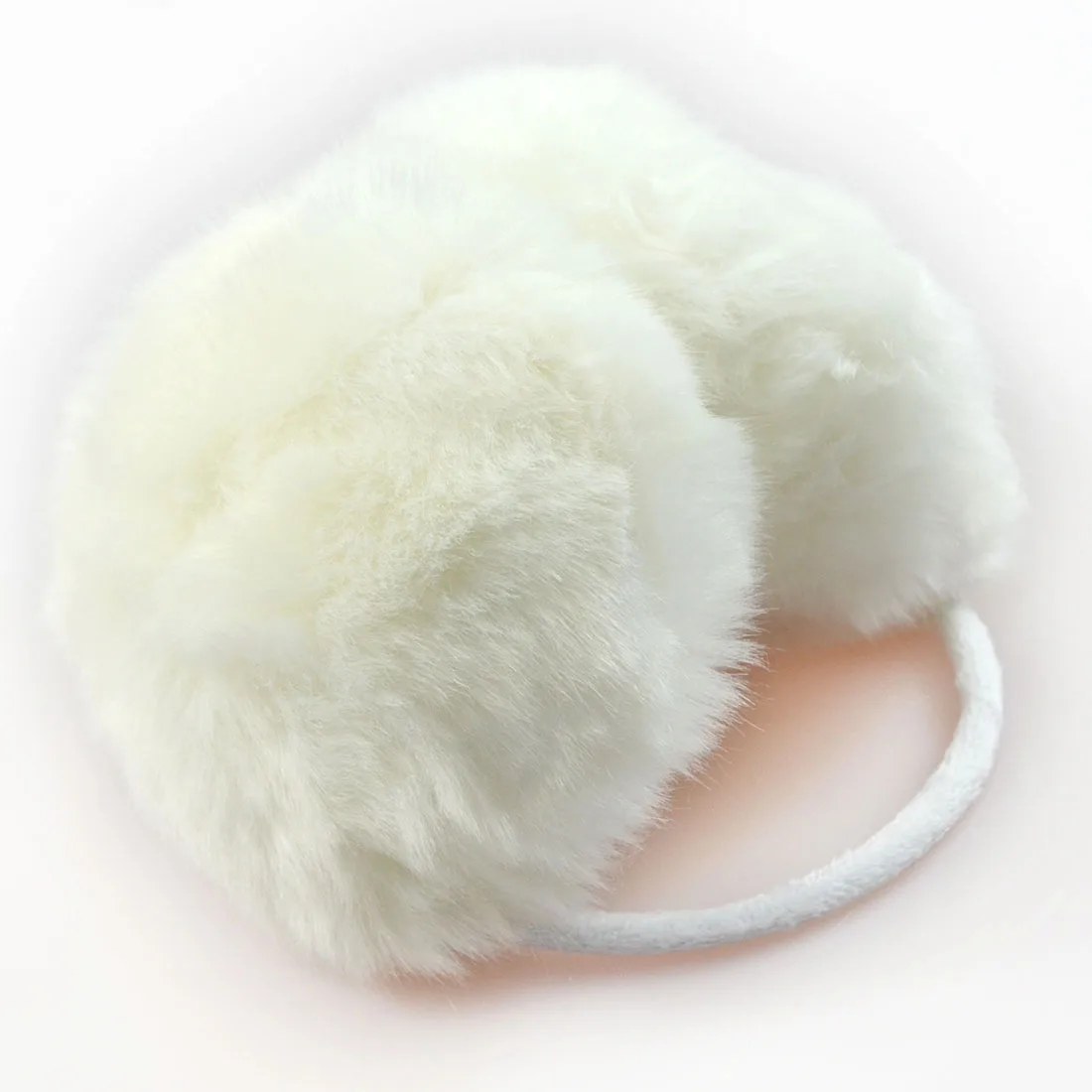 2024 Faux Rabbit Ear Muffs Fur Solid Color Winter Ear Caps Fuzzy Winter Warm Earmuffs dla kobiet Pluszowe nauszniki koreański styl