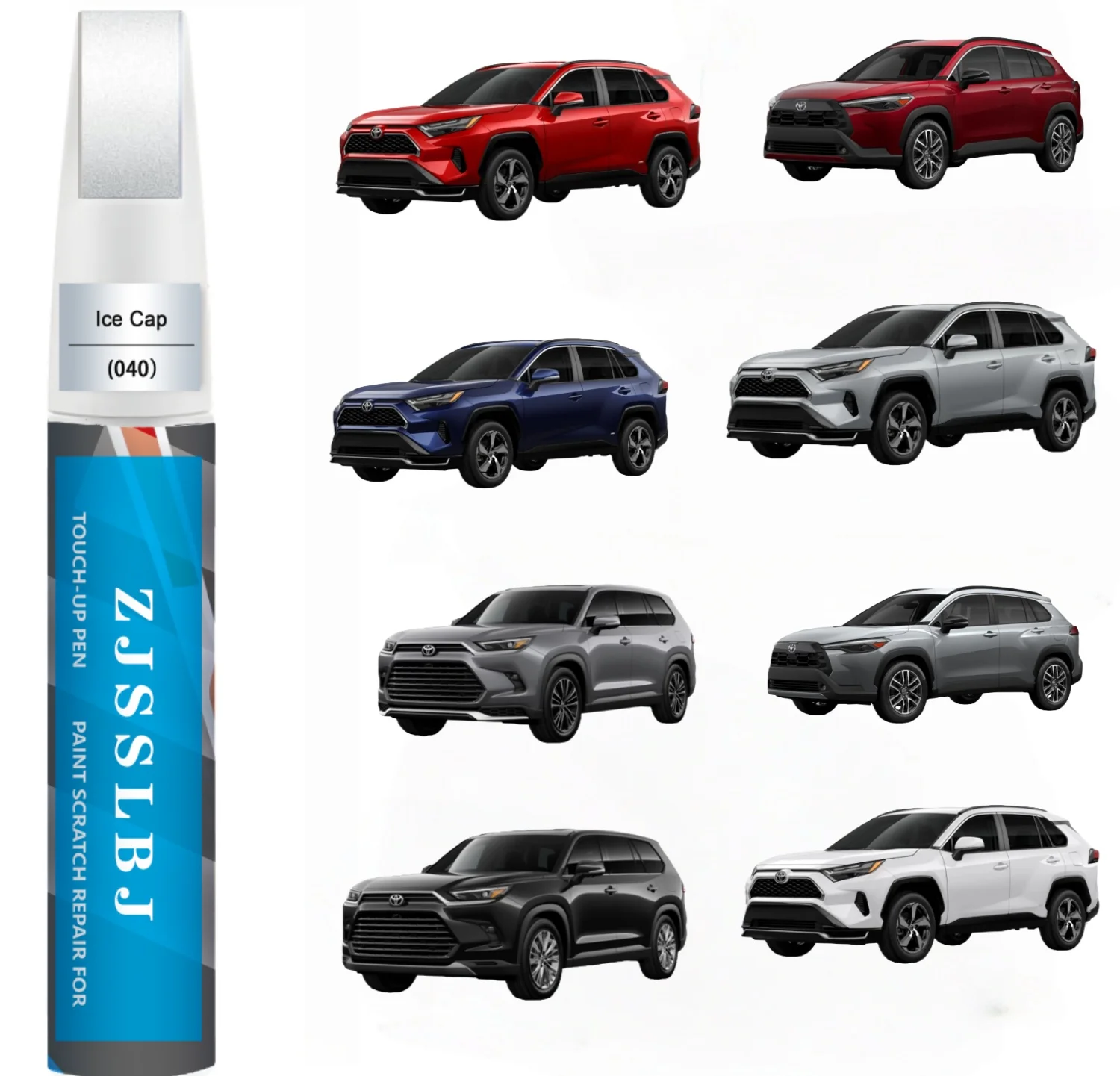 

Car Touch Up Paint(Wind Chill Pearl for Toyota, Car Paint Scratch Repair Kit, Quick & Easy Solution to Repair, 2 in 1 Scratch Re