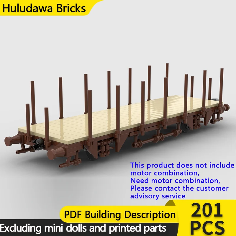 

City Car Model MOC Building Bricks T4 Railway Goods Wagon Modular Technology Gifts Holiday Assemble Children Toys Suit