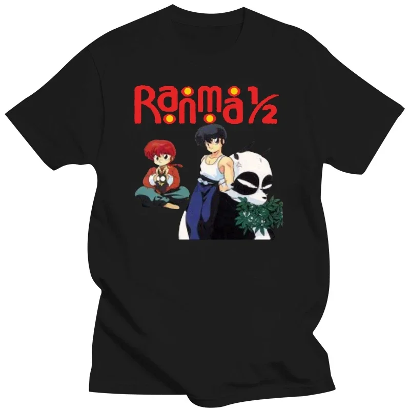 RANMA 1 2 RETRO ANIME JAPAN MENS BLACK USA SIZE T-SHIRT S M L XL 2XL XXXL ZM1 MAN T-SHIRT  cotton t shirts