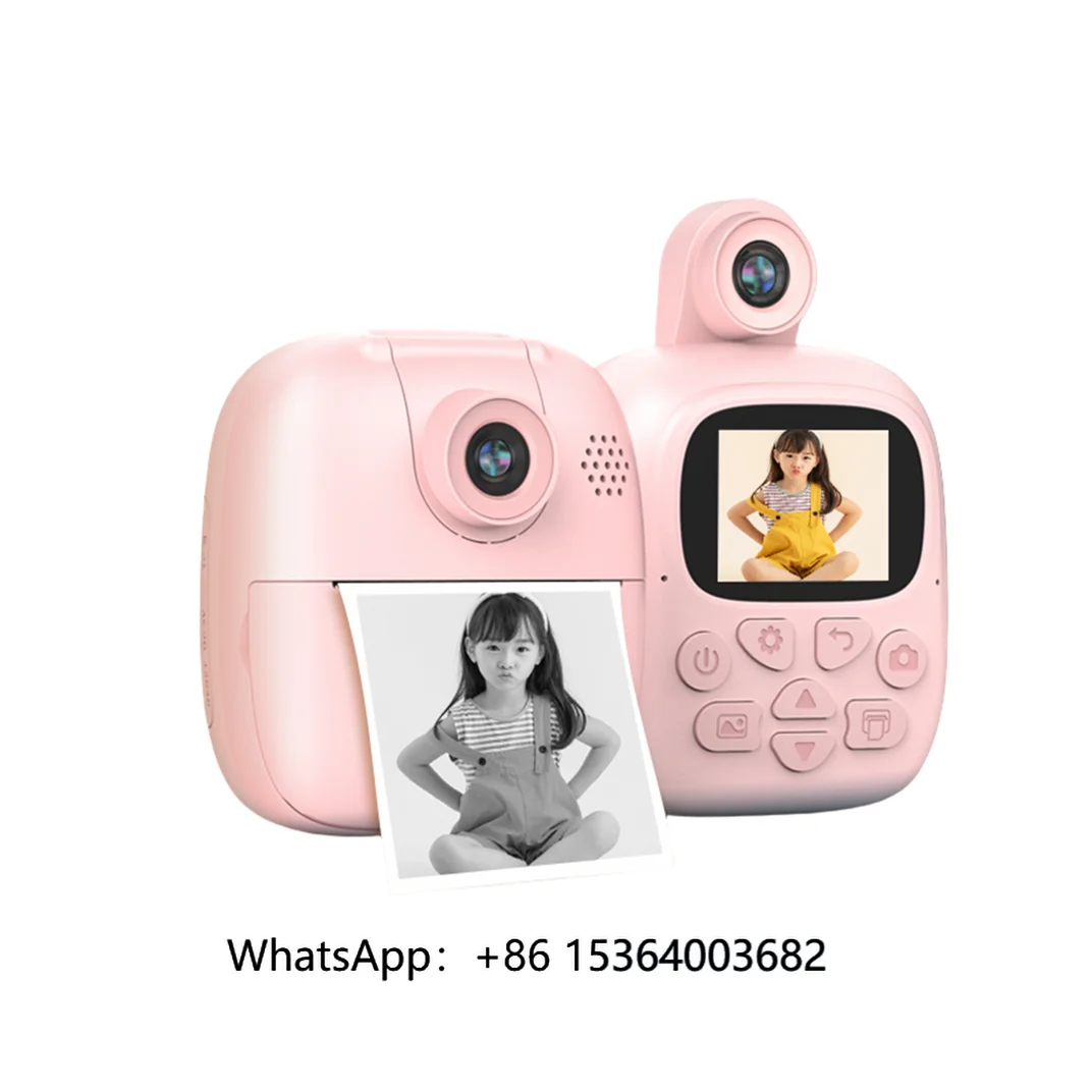 

TJXL-OEM A19 Kids Toy Thermal Printer 2.0 Inch Display Screen 720p Support Memory Card Photo Video Instant Mini Impresora Portat