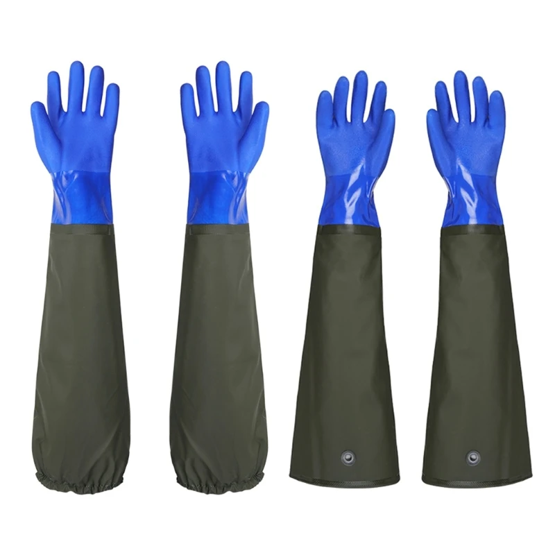 

Durable and Slip resistant Long Waterproof Rubber Gloves Resist Acid,for Washing Dishes,Keep Your Arms Dry and Protected