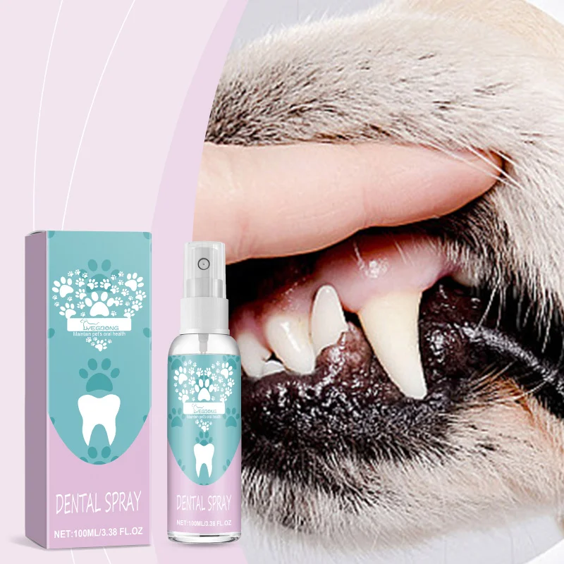 

Pet Dental Spray For Dogs & Cats - Oral Care Spray Helps Clean Teeth, Freshen Breath & Reduce Plaque - No Brushing Needed