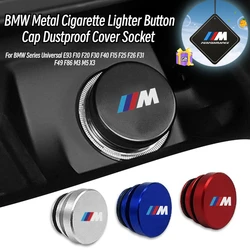 for BMW Metal Cigarette Lighter Button Cap Dustproof Cover Socket For BMW E93 F10 F20 F30 F40 F15 F25 F26 F31 F49 F86 M3 M5 X3