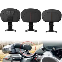 Almohadilla de respaldo para conductor delantero de motocicleta, cuero PU negro, para Harley Touring CVO Electra Street Glide Road King 09-22