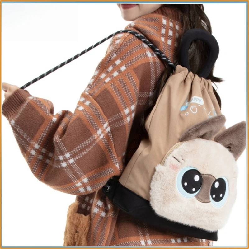 Novo azuki o gato siamês azukisan boneca de pelúcia brinquedo & boneca de pelúcia mochila saco brinquedo presente para fãs
