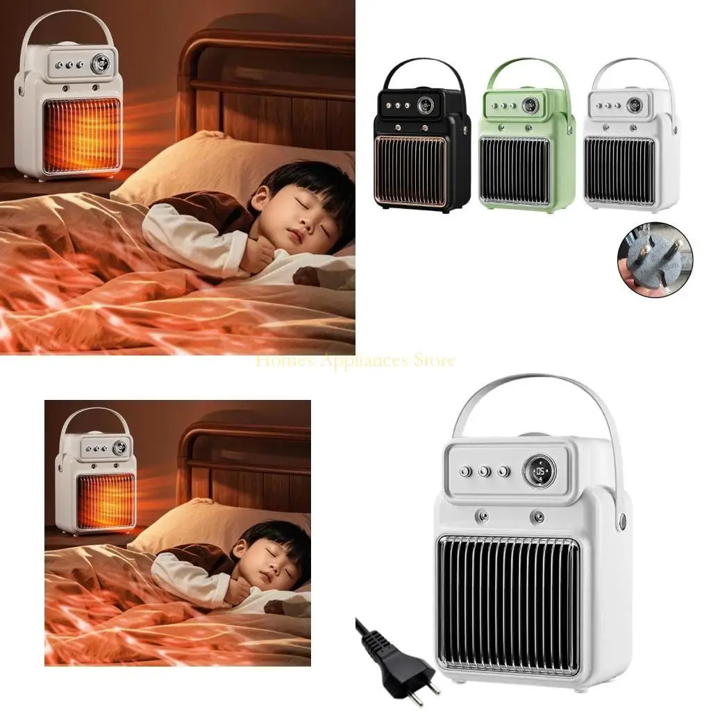 

D0AB Small Space Heater Portable Electric Heater With Humidifying PTC Ceramic Saving Desk Heater With Humidifying For Desktop