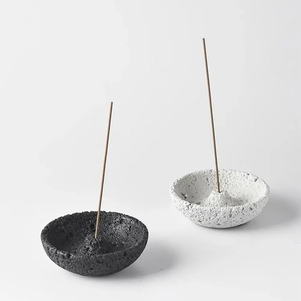 

Cement Cement Incense Burner Concrete Texture Plug in Incense Stick Stand Planetary Style Decorative Incense Burning Tray