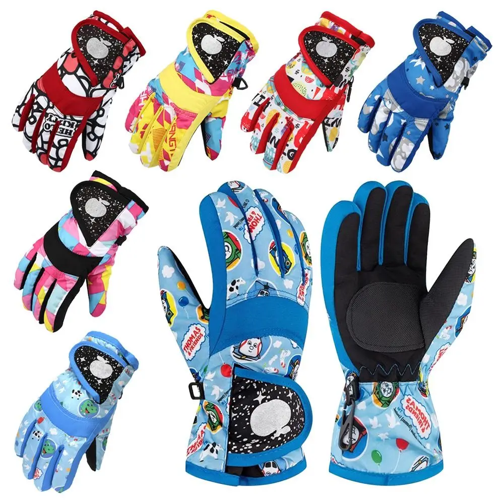 New Children Kids Winter Snow Warm Gloves Boy Girls Ski Snowboard Windproof Waterproof Thicken Keep Warm Winter Must