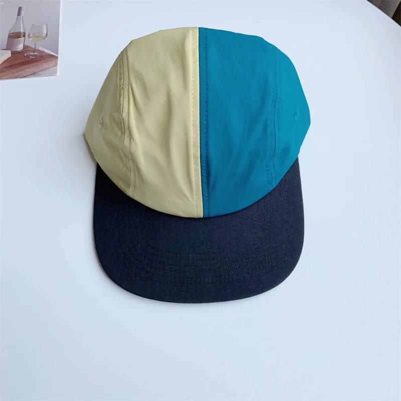 Berretto da Baseball con utensili abbinati a colori ad asciugatura rapida sottile estivo cappello a becco d\'anatra a tesa piatta con parasole