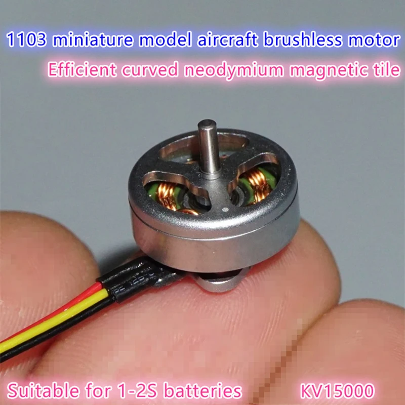 Hochgeschwindigkeitsmotor 1,5 mm Welle für RC-Drohne DIY-Zubehör 1S-2S 3,7 V 7,4 V 15000 KV Winziger 14 mm 3-Phasen-Bürstenloser Motor