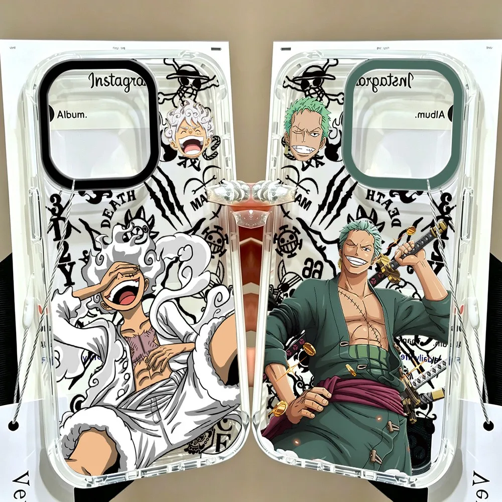 Anime Ones Pieces Phone Case For Samsung Galaxy A27 A37 A57 A16 A17 A36 A26 A56 A55 A35 A25 A15 A14 A54 A24 4G 5G Clear Cover