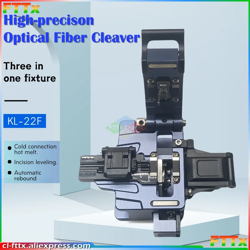 

JILONG Original KL-22F Optical Fiber Cleaver High Precision Cleaver Optical Fiber Cable Cutting Knife Tools 16 Face Blade