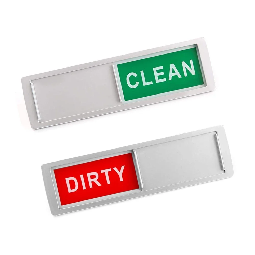 1PC Dishwasher Indicator Durable Dishwasher Magnet Clean/Dirty Sign with Strong Anti-scratch Magne for Home Unique Gift 2 Colors