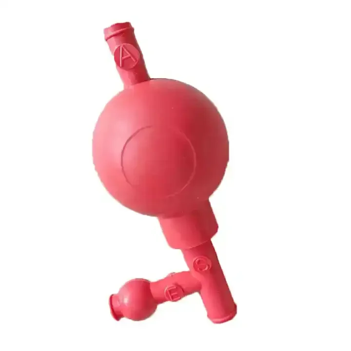 Laboratory Rubber Pipette Filler Bulb  Filler Pump 3-way Quantitative Bulb Pump